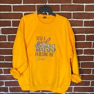 New Yellow Graphic Sweater 💕